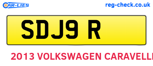 SDJ9R are the vehicle registration plates.