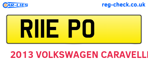 R11EPO are the vehicle registration plates.