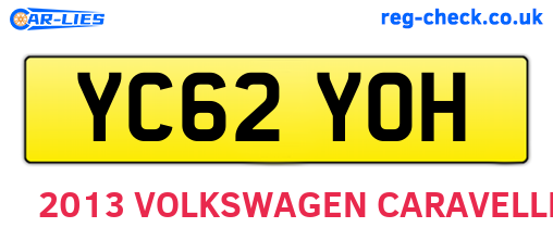 YC62YOH are the vehicle registration plates.