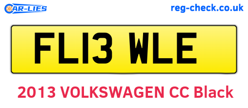 FL13WLE are the vehicle registration plates.