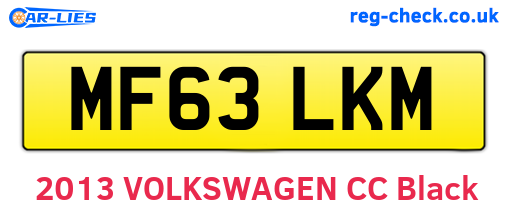 MF63LKM are the vehicle registration plates.