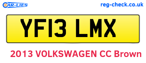 YF13LMX are the vehicle registration plates.