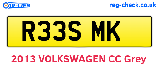 R33SMK are the vehicle registration plates.