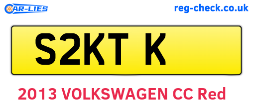 S2KTK are the vehicle registration plates.