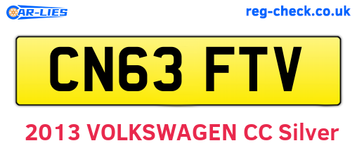 CN63FTV are the vehicle registration plates.