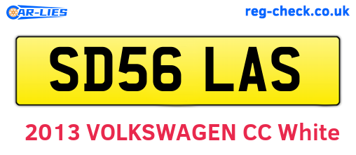 SD56LAS are the vehicle registration plates.