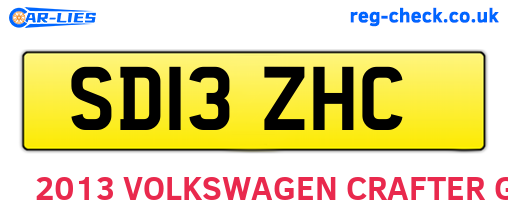 SD13ZHC are the vehicle registration plates.