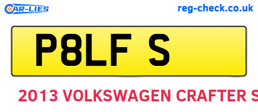 P8LFS are the vehicle registration plates.