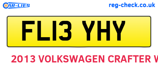 FL13YHY are the vehicle registration plates.