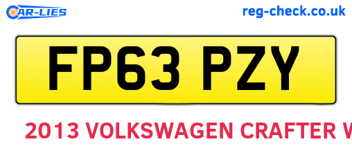 FP63PZY are the vehicle registration plates.