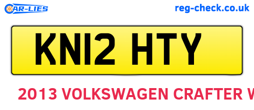 KN12HTY are the vehicle registration plates.