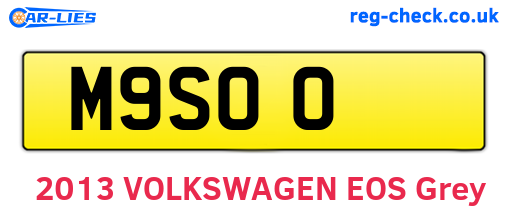 M9SOO are the vehicle registration plates.