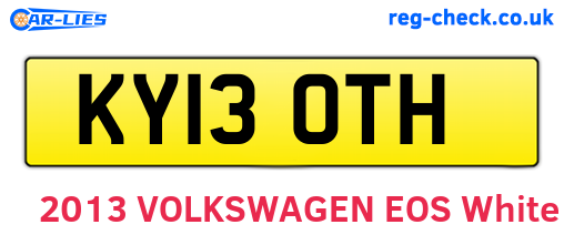 KY13OTH are the vehicle registration plates.