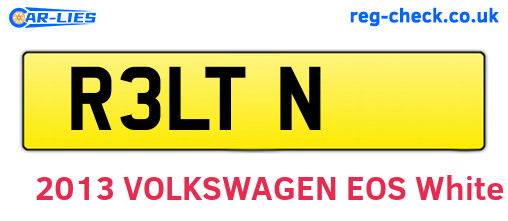 R3LTN are the vehicle registration plates.