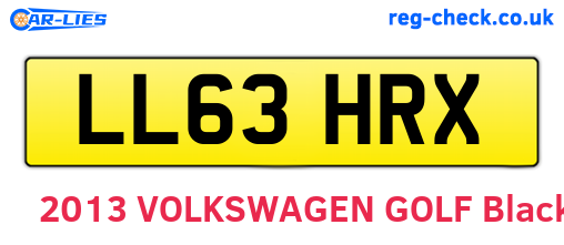 LL63HRX are the vehicle registration plates.