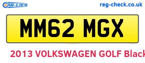 MM62MGX are the vehicle registration plates.