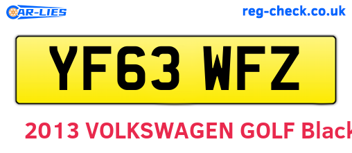 YF63WFZ are the vehicle registration plates.