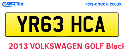 YR63HCA are the vehicle registration plates.
