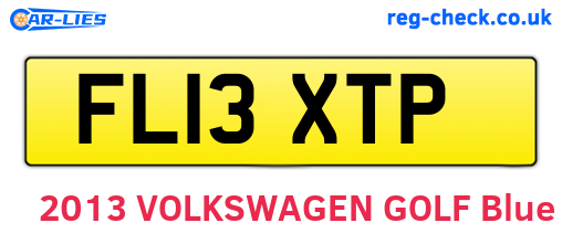 FL13XTP are the vehicle registration plates.