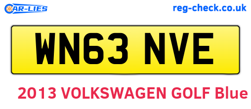 WN63NVE are the vehicle registration plates.