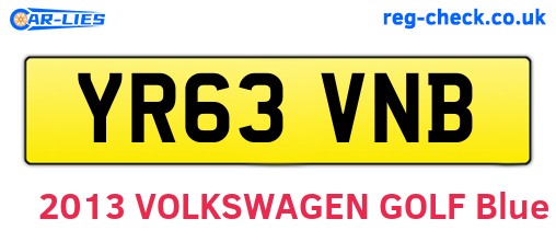 YR63VNB are the vehicle registration plates.