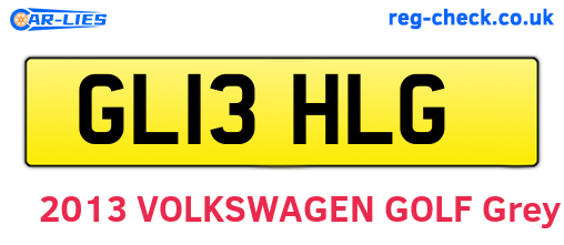 GL13HLG are the vehicle registration plates.