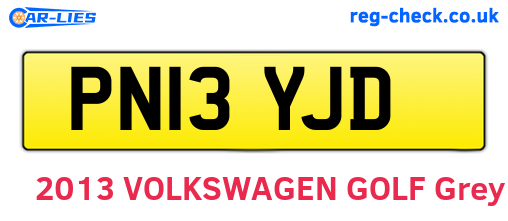PN13YJD are the vehicle registration plates.