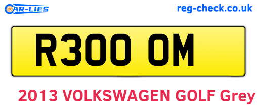 R30OOM are the vehicle registration plates.