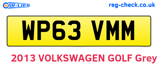 WP63VMM are the vehicle registration plates.