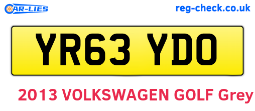 YR63YDO are the vehicle registration plates.