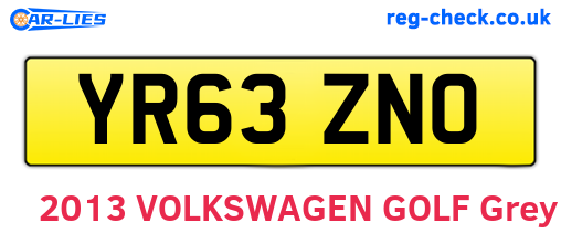 YR63ZNO are the vehicle registration plates.