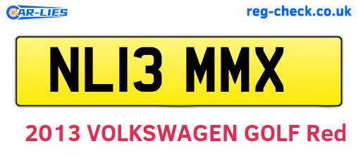 NL13MMX are the vehicle registration plates.
