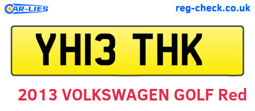 YH13THK are the vehicle registration plates.