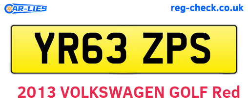 YR63ZPS are the vehicle registration plates.