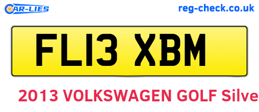 FL13XBM are the vehicle registration plates.