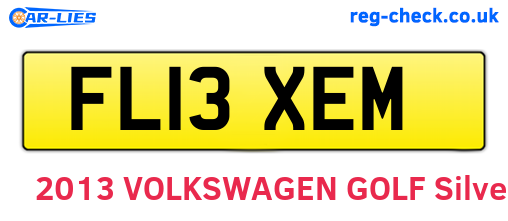 FL13XEM are the vehicle registration plates.