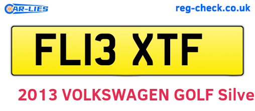 FL13XTF are the vehicle registration plates.