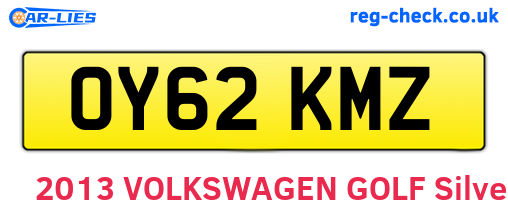 OY62KMZ are the vehicle registration plates.