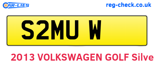 S2MUW are the vehicle registration plates.