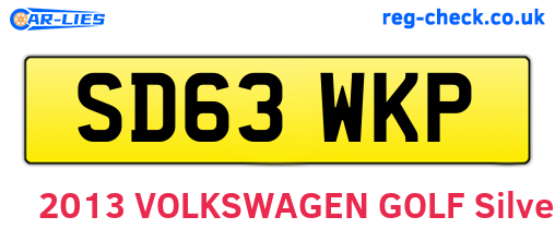 SD63WKP are the vehicle registration plates.