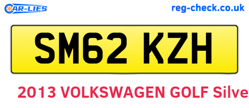 SM62KZH are the vehicle registration plates.