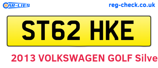 ST62HKE are the vehicle registration plates.