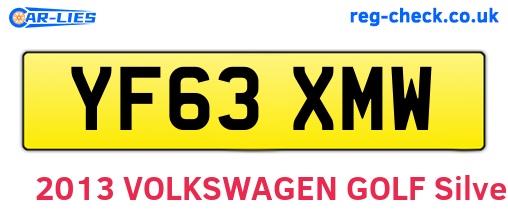 YF63XMW are the vehicle registration plates.
