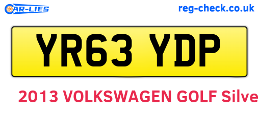 YR63YDP are the vehicle registration plates.