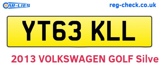 YT63KLL are the vehicle registration plates.