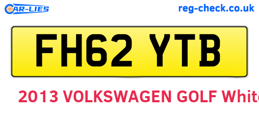 FH62YTB are the vehicle registration plates.