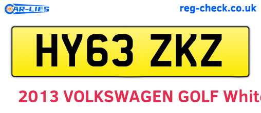 HY63ZKZ are the vehicle registration plates.