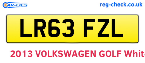 LR63FZL are the vehicle registration plates.