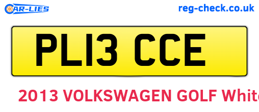 PL13CCE are the vehicle registration plates.