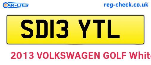 SD13YTL are the vehicle registration plates.